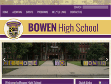 Tablet Screenshot of bowenhs.org